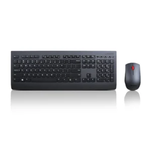 Lenovo Combo Teclado y Mouse, Inalámbrico, Negro