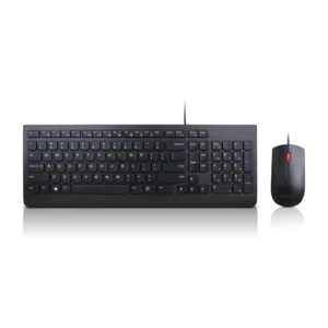 Lenovo Combo Teclado y Mouse, Alámbrico, Negro