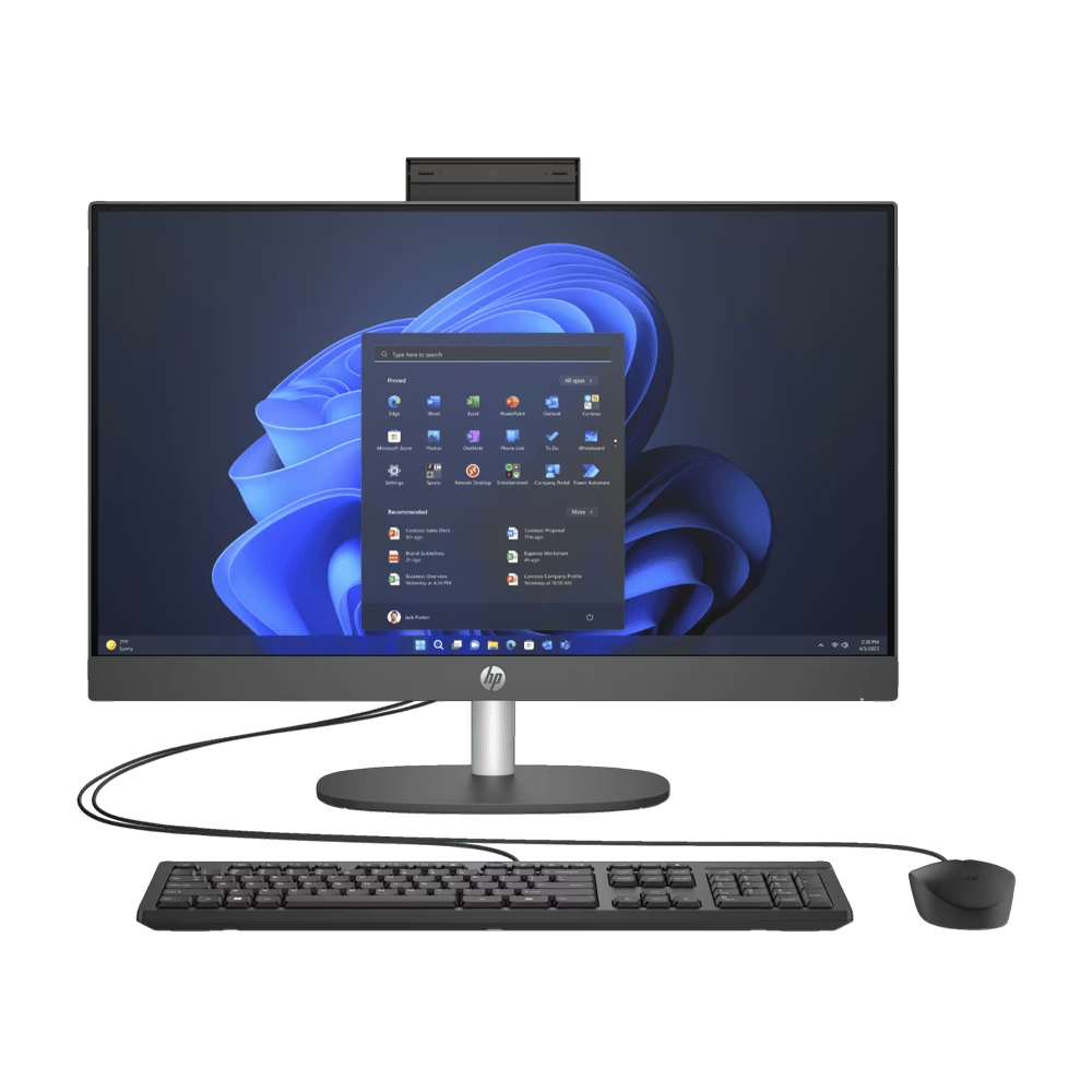Computador AIO HP Pro One 245 G10, AMD Ryzen 3 7320U, W11H, RAM 4 GB, SSD 512 GB, 23.8", Graphite Gray