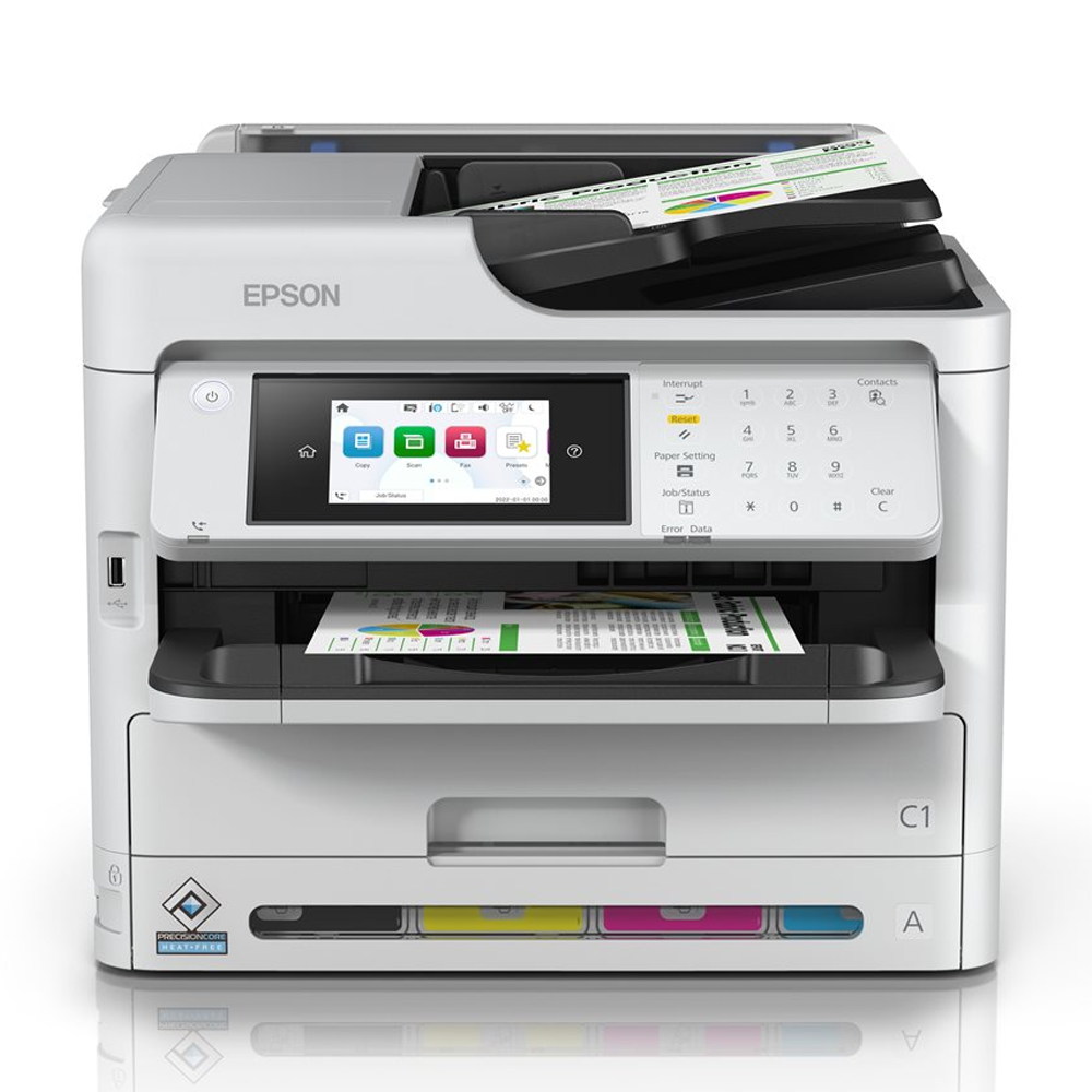 Multifuncional Epson WorkForce Pro WF-C5810, Tinta Color, +A4, Wi-Fi, Ethernet, Impresora - Fotocopiadora - Scanner