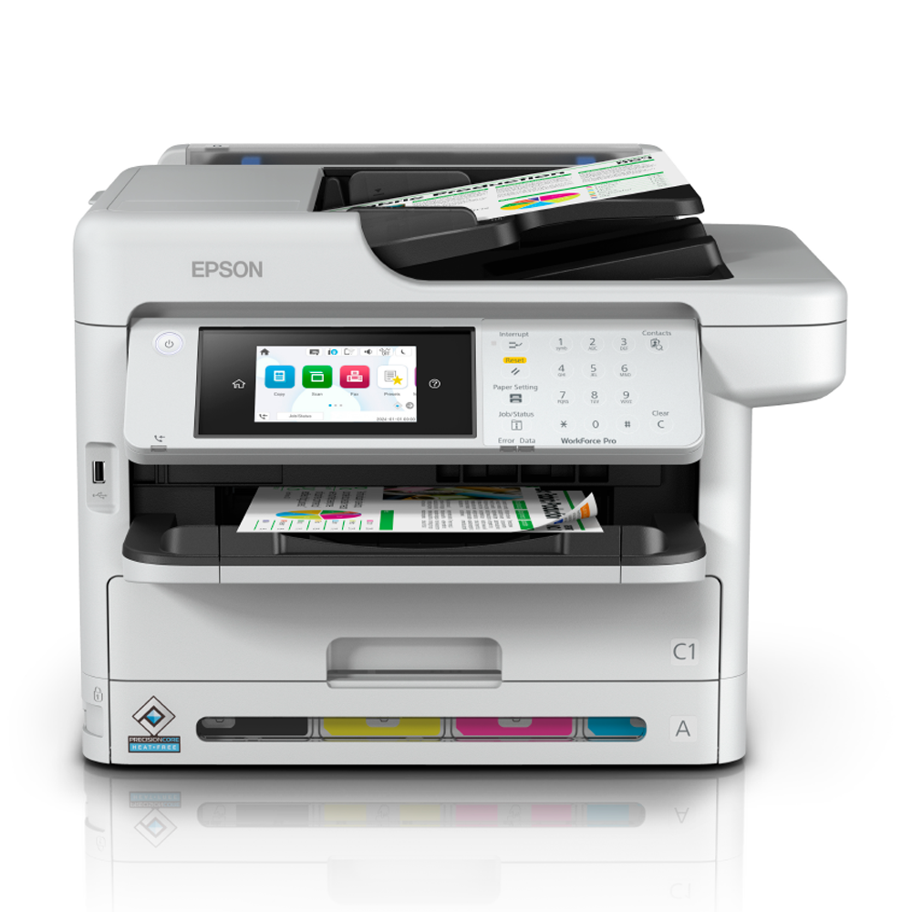 Multifuncional Epson WorkForce Pro WF-C5891, Tinta Color, +A4, Wi-Fi, Ethernet, Impresora - Fotocopiadora - Scanner - Fax