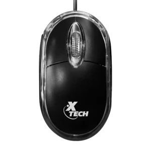 Mouse XTM-195, XTech, Alámbrico, Luces Led, Negro